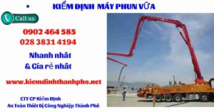 Hình ảnh kiểm định máy phun vữa