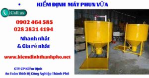 Hình ảnh kiểm định máy phun vữa