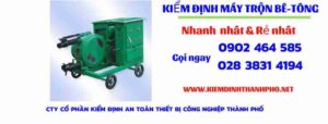 Hình ảnh kiểm định máy trộn bê tông