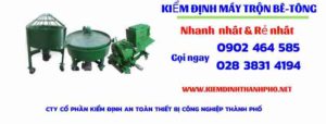 Hình ảnh kiểm định máy trộn bê tông