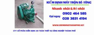 Hình ảnh kiểm định máy trộn bê tông