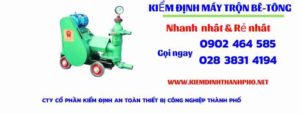 Hình ảnh kiểm định máy trộn bê tông