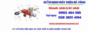 Hình ảnh kiểm định máy trộn bê tông