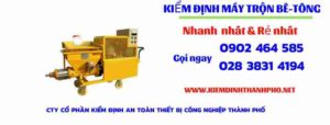 Hình ảnh kiểm định máy trộn bê tông