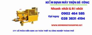 Hình ảnh kiểm định máy trộn bê tông