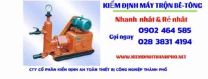 Hình ảnh kiểm định máy trộn bê tông