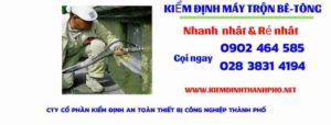 Hình ảnh kiểm định máy trộn bê tông