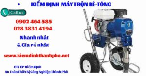 Hình ảnh kiểm định máy trộn bê tông