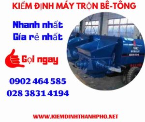 Hình ảnh kiểm định máy trộn bê tông