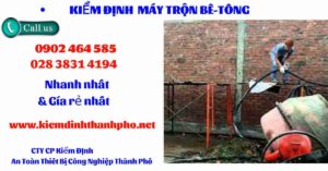 Hình ảnh kiểm định máy trộn bê tông