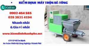 Hình ảnh kiểm định máy trộn bê tông