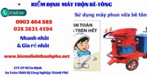 Hình ảnh kiểm định máy trộn bê tông