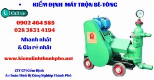 Hình ảnh kiểm định máy trộn bê tông