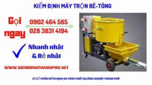 Hình ảnh kiểm định máy trộn bê tông