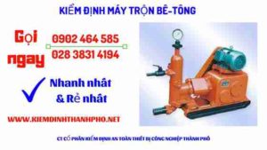 Hình ảnh kiểm định máy trộn bê tông