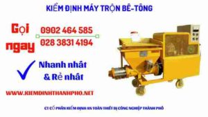 Hình ảnh kiểm định máy trộn bê tông