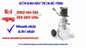 Hình ảnh kiểm định máy trộn bê tông