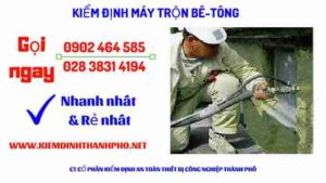 Hình ảnh kiểm định máy trộn bê tông