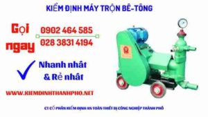 Hình ảnh kiểm định máy trộn bê tông