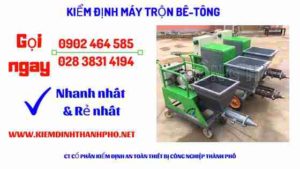 Hình ảnh kiểm định máy trộn bê tông