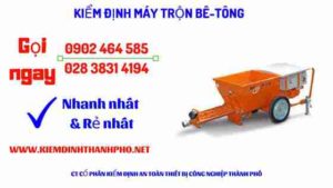 Hình ảnh kiểm định máy trộn bê tông