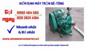 Hình ảnh kiểm định máy trộn bê tông