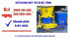 Hình ảnh kiểm định máy trộn bê tông