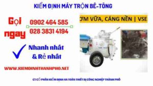 Hình ảnh kiểm định máy trộn bê tông