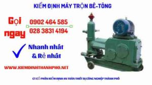 Hình ảnh kiểm định máy trộn bê tông