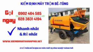 Hình ảnh kiểm định máy trộn bê tông