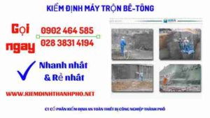 Hình ảnh kiểm định máy trộn bê tông