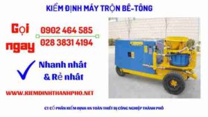 Hình ảnh kiểm định máy trộn bê tông