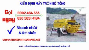 Hình ảnh kiểm định máy trộn bê tông