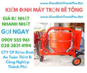 hình ảnh kiểm định máy trộn bê tông