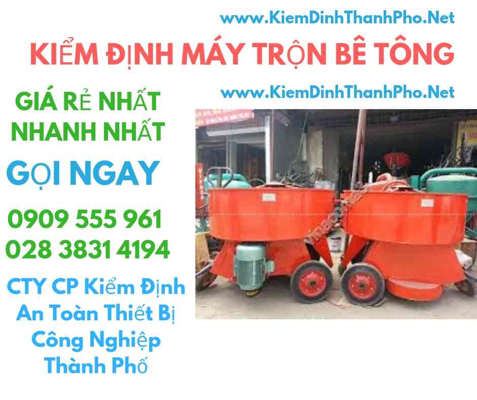 hình ảnh kiểm định máy trộn bê tông