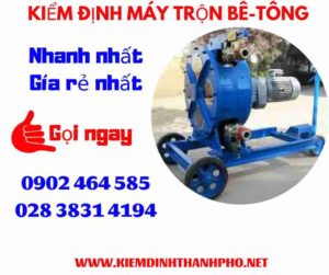 Hình ảnh kiểm định máy trộn bê tông