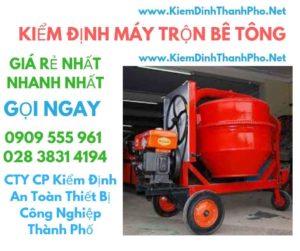 hình ảnh kiểm định máy trộn bê tông