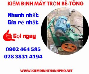 Hình ảnh kiểm định máy trộn bê tông