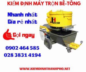 Hình ảnh kiểm định máy trộn bê tông