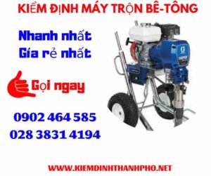 Hình ảnh kiểm định máy trộn bê tông