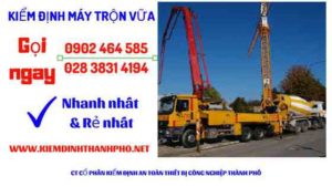 Hình ảnh kiểm định máy trộn vữa