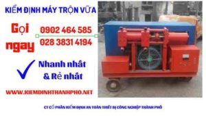 Hình ảnh kiểm định máy trộn vữa