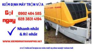 Hình ảnh kiểm định máy trộn vữa