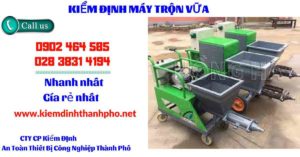 Hình ảnh kiểm định máy trộn vữa