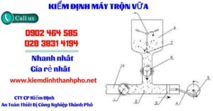 Hình ảnh kiểm định máy trộn vữa