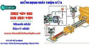 Hình ảnh kiểm định máy trộn vữa