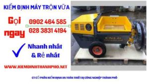 Hình ảnh kiểm định máy trộn vữa