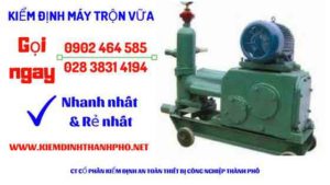 Hình ảnh kiểm định máy trộn vữa