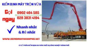 Hình ảnh kiểm định máy trộn vữa