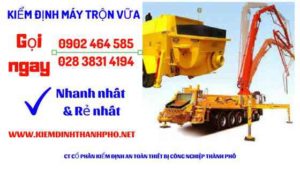 Hình ảnh kiểm định máy trộn vữa